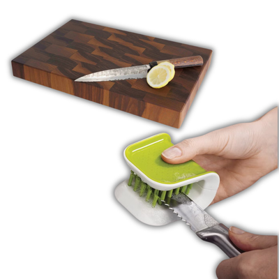 NeverDull Knife Care Kit - Speciality Knife Cleaner & End Grain Cutting Board
